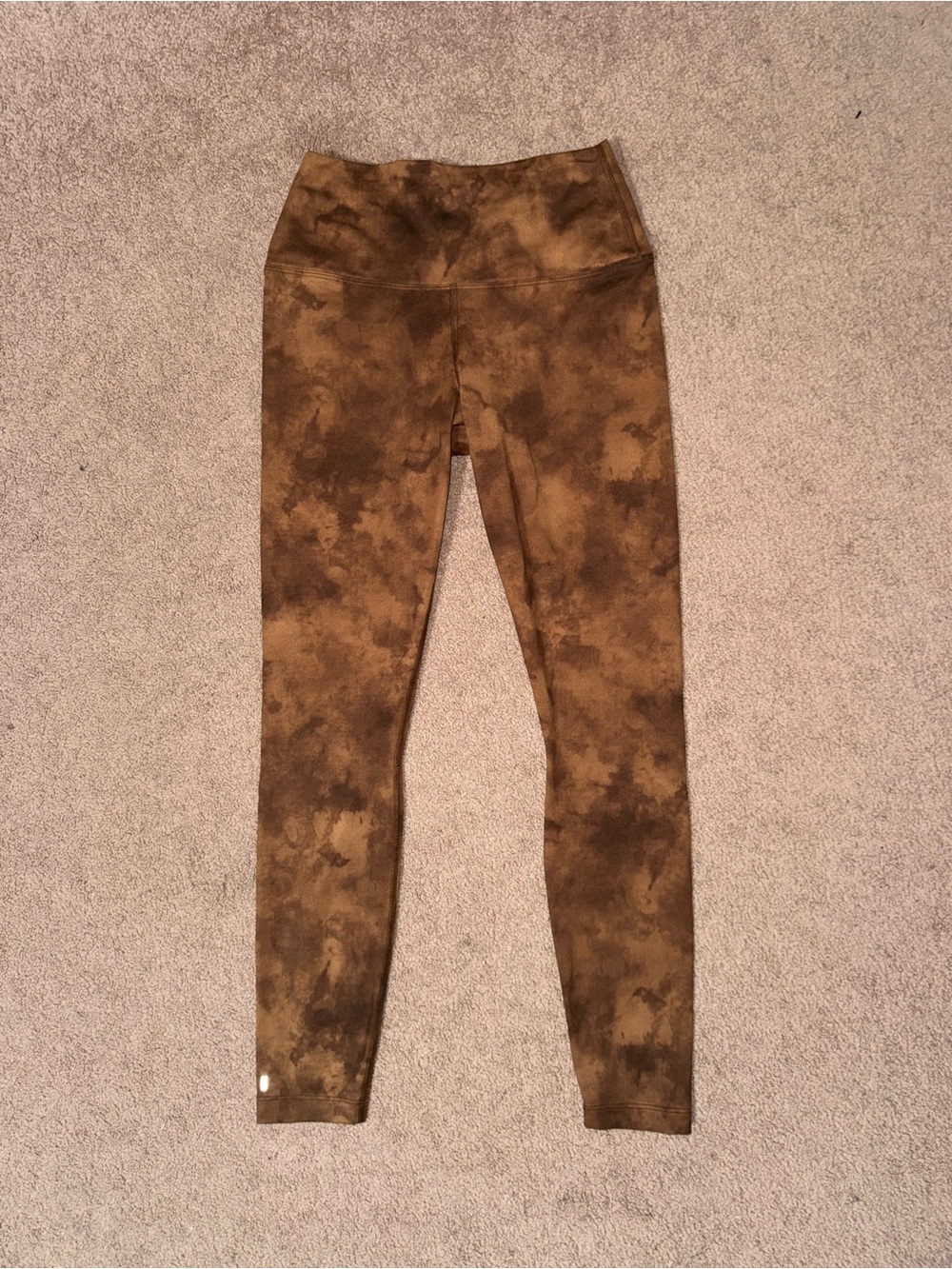 Nobull Brown Tye Dye Leggings